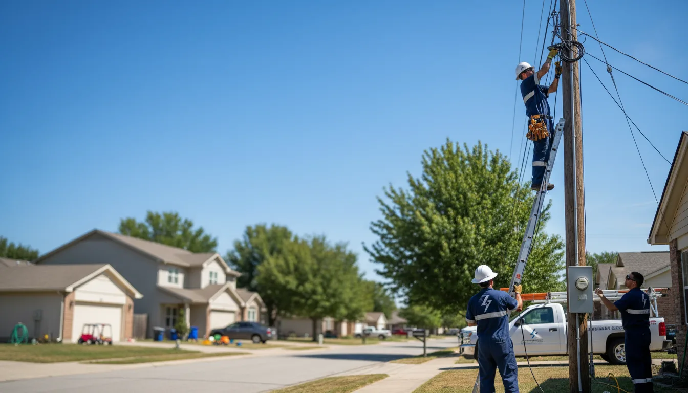 Residential electrician providing installation services in Lisle, IL